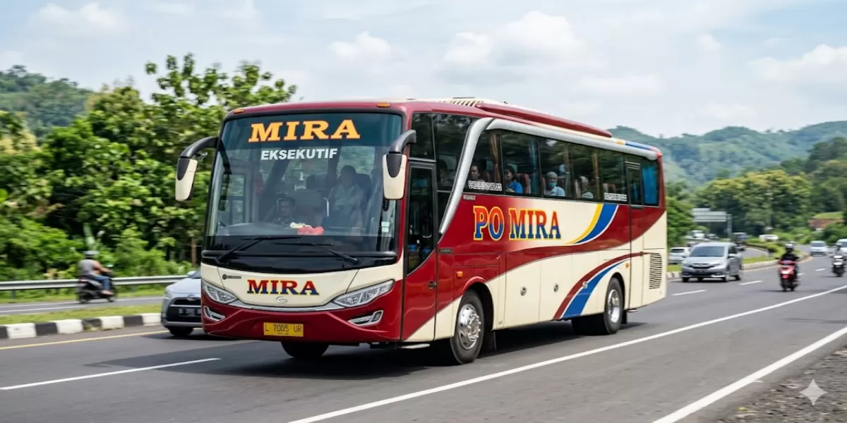 Rute dan Jadwal Bus Mira Kediri &ndash; Nganjuk &ndash; Madiun &ndash; Ngawi &ndash; Solo &ndash; Klaten &ndash; Yogyakarta 1&ndash;10 Mei 2026 (Ilustrasi gambar)