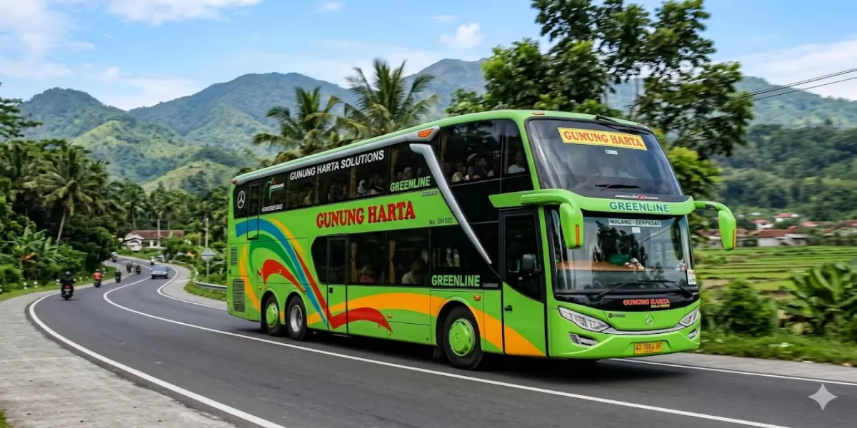 Info Update Jadwal PO Gunung Harta, 1 - 10 Mei 2026 Rute Malang &ndash; Probolinggo &ndash; Situbondo &ndash; Banyuwangi &ndash; Denpasar (Ilustrasi gambar)