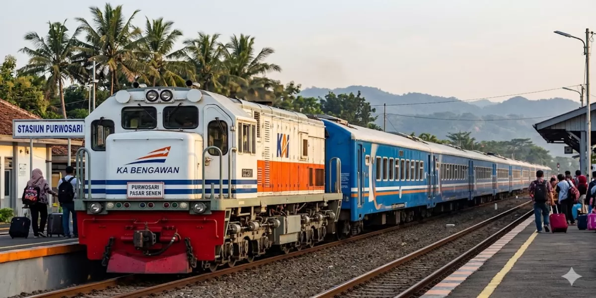 Jadwal Lengkap KA Bengawan Mei 2026 Rute Solo Jakarta Pasar Senen Pagi Lengkap Jam Keberangkatan, Tarif Ekonomi, dan Tips Naik Kereta Hemat (Ilustrasi gambar)