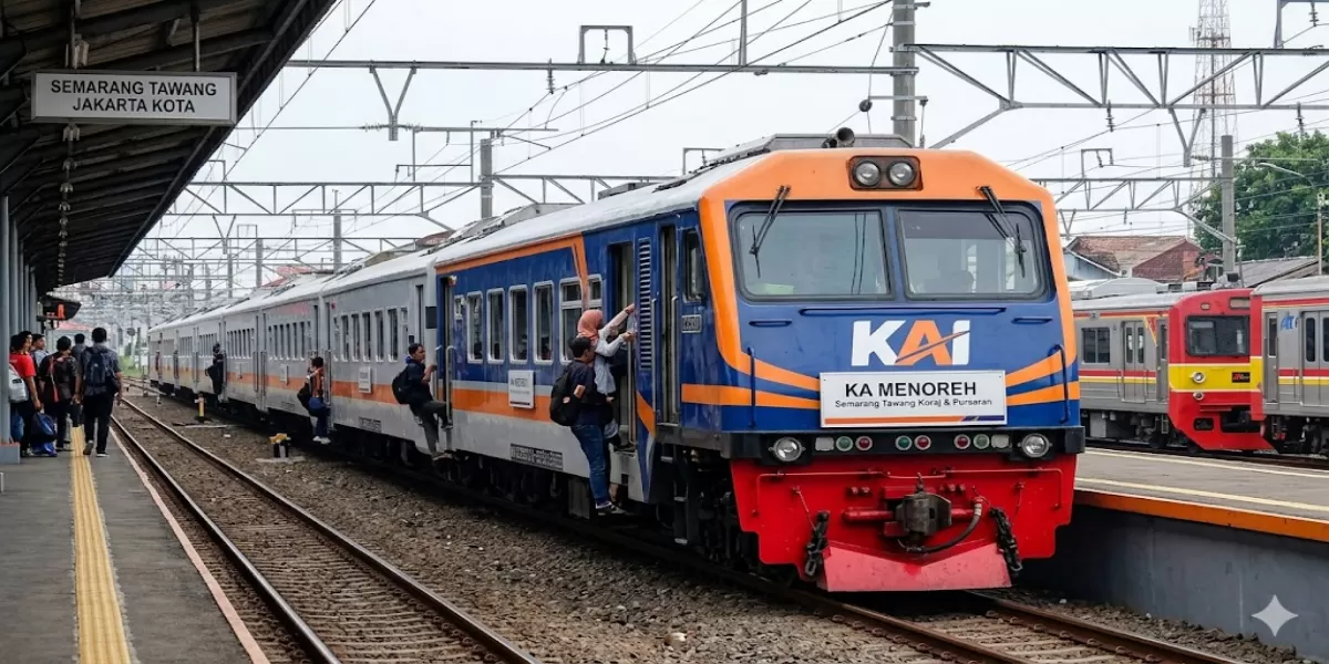 Info Jadwal KA Menoreh Rute Semarang &ndash; Weleri &ndash; Tegal &ndash; Cirebon Prujakan &ndash; Jakarta Periode 11-20 Mei 2026 (Ilustrasi gambar)