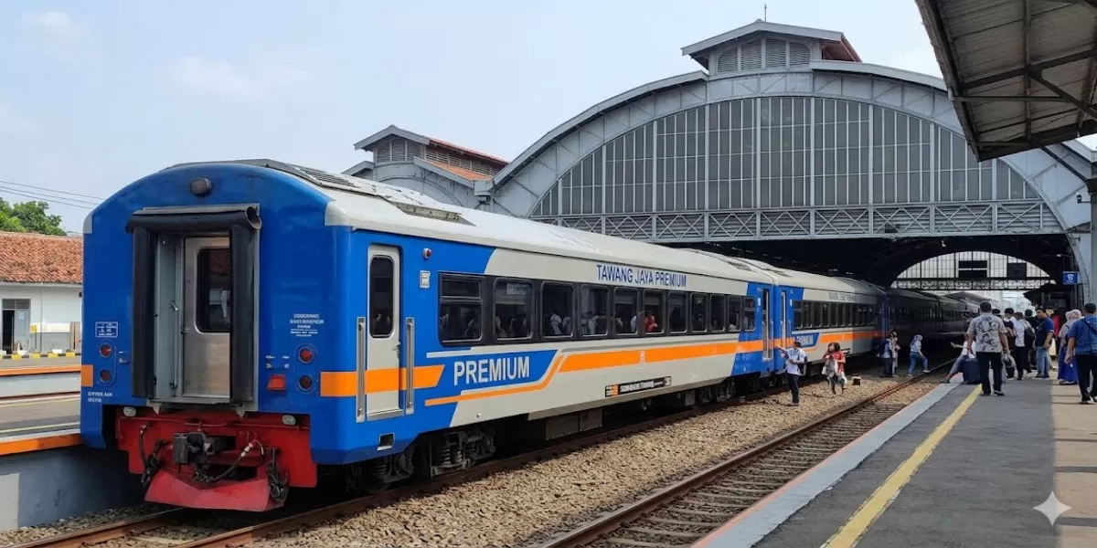 Info Jadwal KA Tawang Jaya Premium 11-20 Mei 2026 Rute Semarang &ndash; Brebes &ndash; Cirebon &ndash; Bekasi &ndash; Jakarta (Ilustrasi gambar )