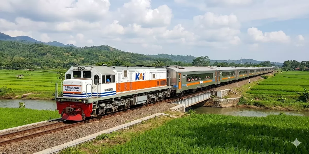 Informasi Jadwal KA Kaligung Mei 2026 Rute Semarang &ndash; Weleri &ndash; Pekalongan &ndash; Pemalang &ndash; Cirebon (Ilustrasi gambar )