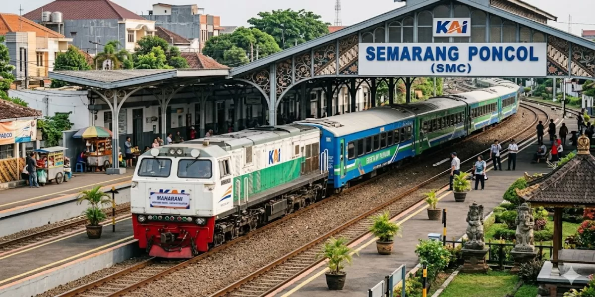 Info Update Jadwal Kereta KA Maharani Periode 11-20 Mei 2026 Rute Semarang Poncol &ndash; Pekalongan &ndash; Pemalang &ndash; Bojonegoro &ndash; Surabaya PP (Ilustrasi gambar)