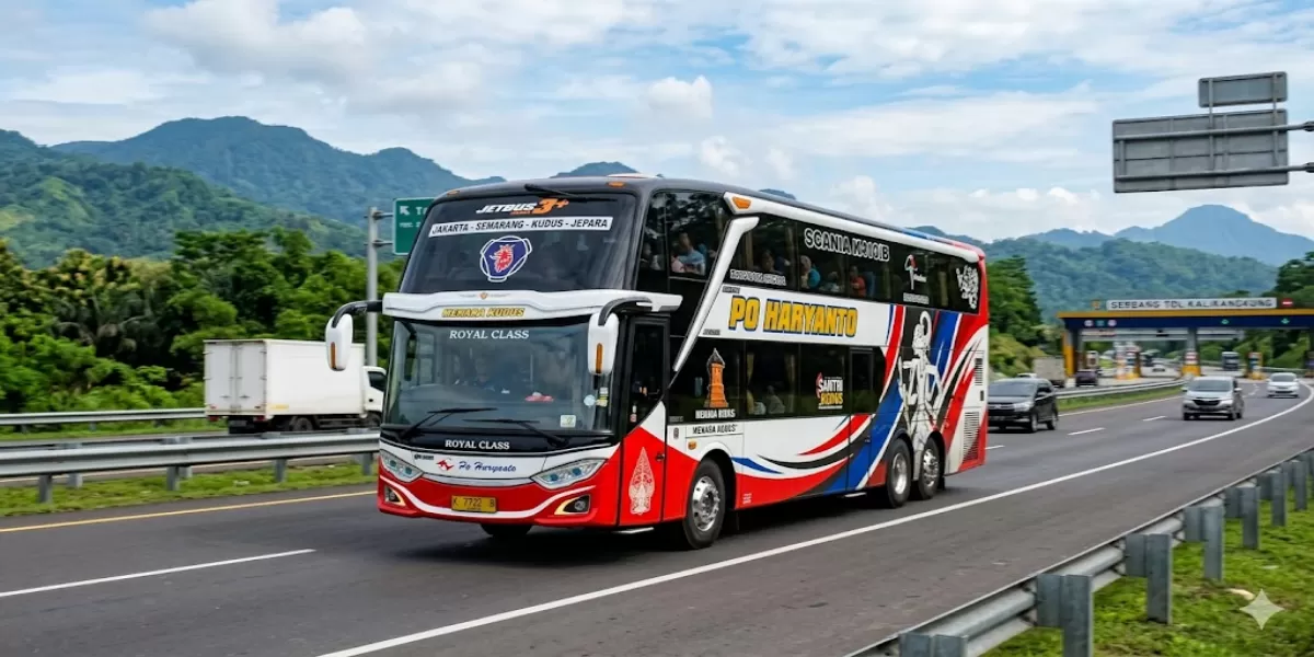 Info Jadwal Bus PO Haryanto Semarang &ndash; Madura via Demak dan Surabaya Periode 17 &ndash; 31 Mei 2026 Lengkap dengan Tarif Terbaru (Ilustrasi gambar)