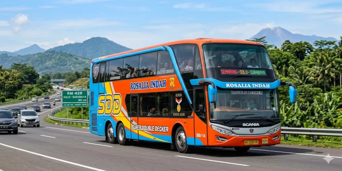 Jadwal dan Tarif Bus Rosalia Indah Semarang &ndash; Malang Edisi 17 - 31 Mei 2026 Lengkap Pilihan Sleeper Bus (Ilustrasi gambar)
