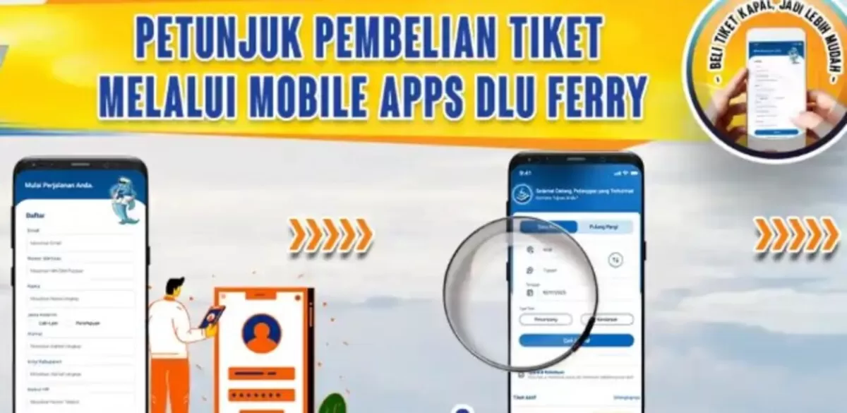 Petunjuk pembelian Tiket Mobile Apps DLU Ferry (DLU)
