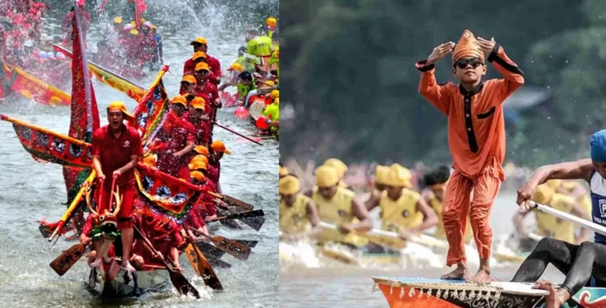 Perahu Naga dan Pacu Jalur  (Berbagai Sumber)