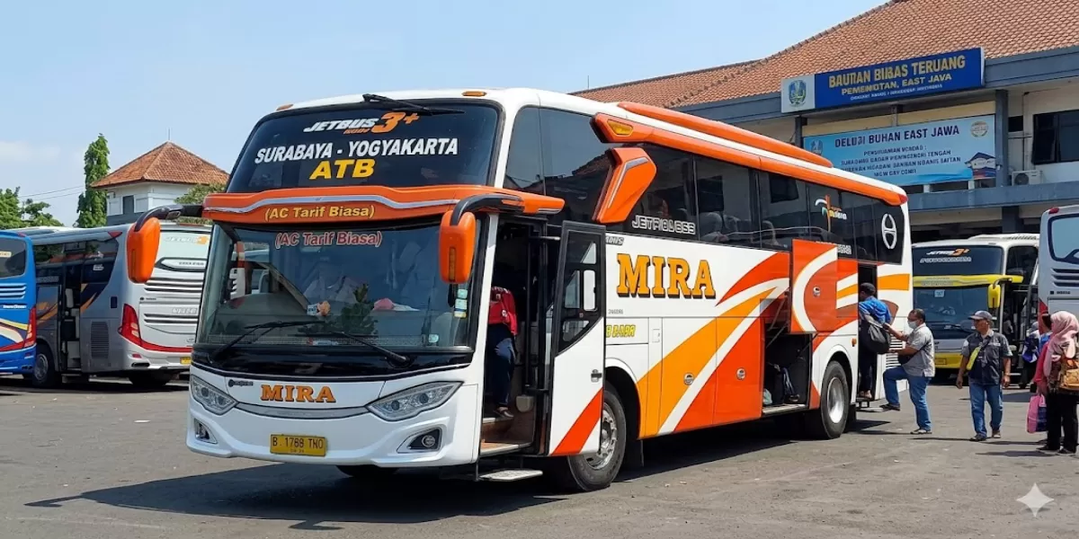 Informasi Jadwal Bus PO Mira Rute Kediri &ndash; Nganjuk &ndash; Mojokerto &ndash; Surabaya Edisi 20 &ndash; 31 Mei 2026 (Ilustrasi gambar )
