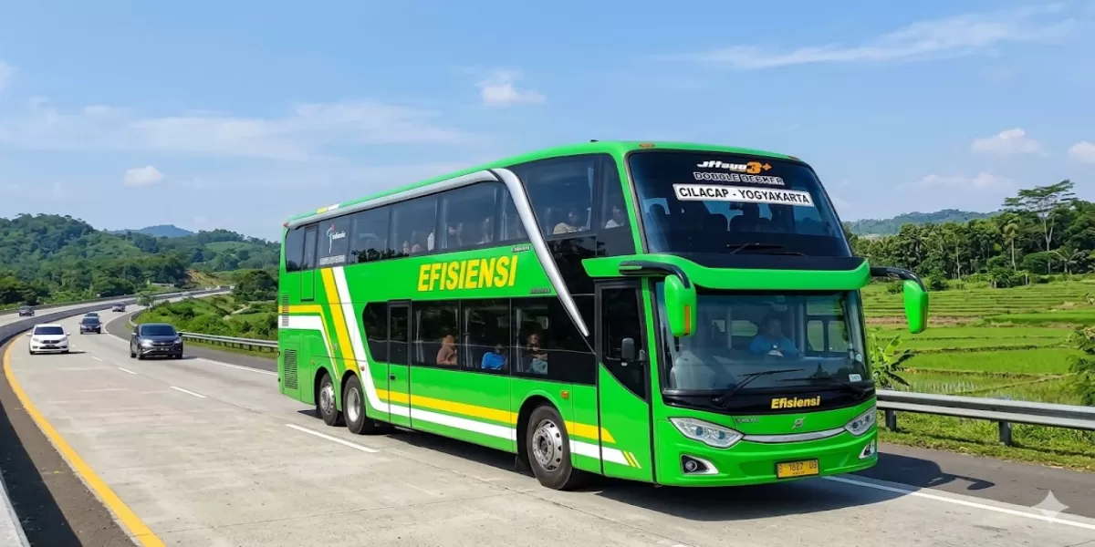 Info Jadwal Bus PO Efisiensi Cilacap &ndash; Kebumen &ndash; Kutoarjo &ndash; Yogyakarta Update Harga Tiket Edisi 20 - 31 Mei 2026 (Ilustrasi gambar)