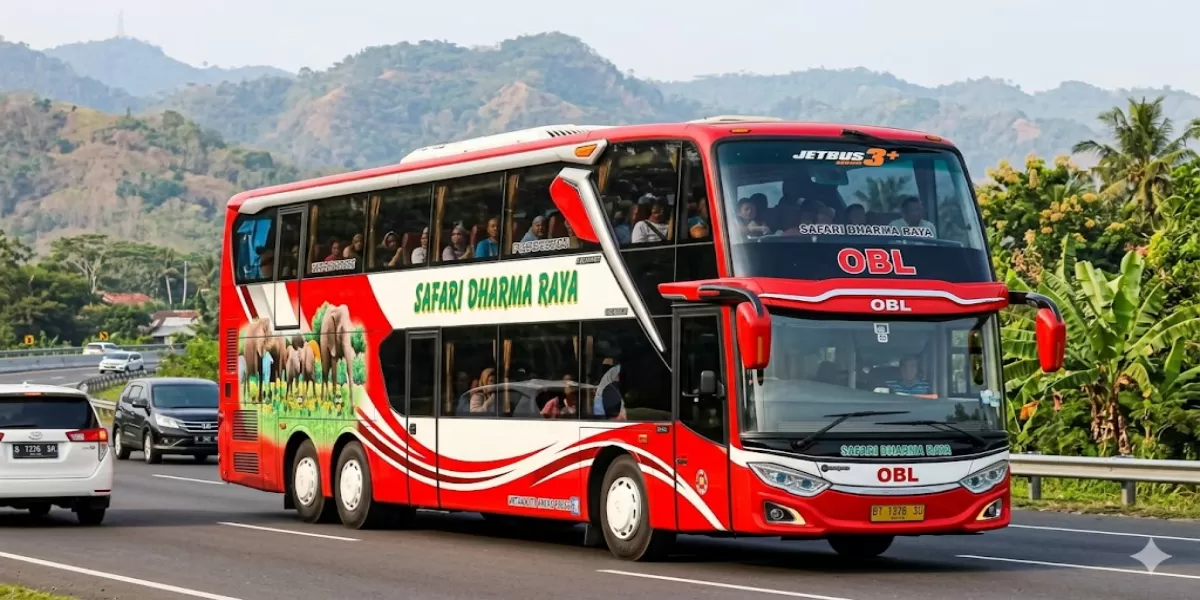 Info Jadwal Bus PO Safari Dharma Raya Denpasar &ndash; Gilimanuk &ndash; Ketapang &ndash; Solo &ndash; Yogyakarta Bus Executive Periode 20 - 31 Mei 2026 (Ilustrasi gambar)