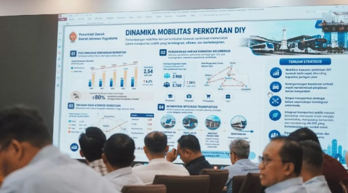 Diskusi integrasi transportasi publik di kompleks Kepatihan Yogyakarta (Pemda DIY)