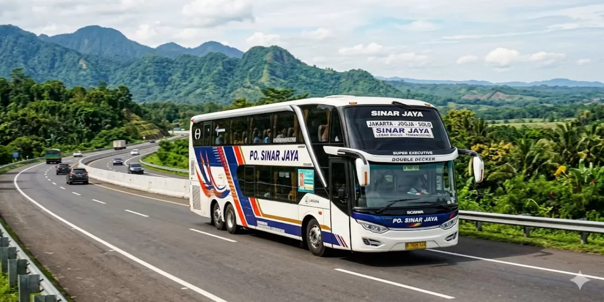 Rahasia PO Sinar Jaya Menekan Harga Tiket Bus Meski Permintaan Mudik dan BBM Terus Naik (Ilustrasi gambar )