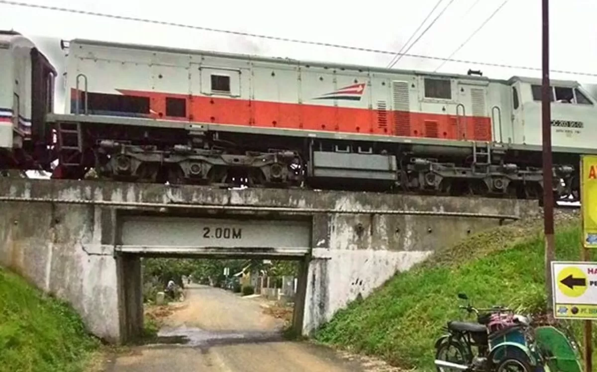 contoh Underpass di jalur pedesaan (Radar Banyumas)