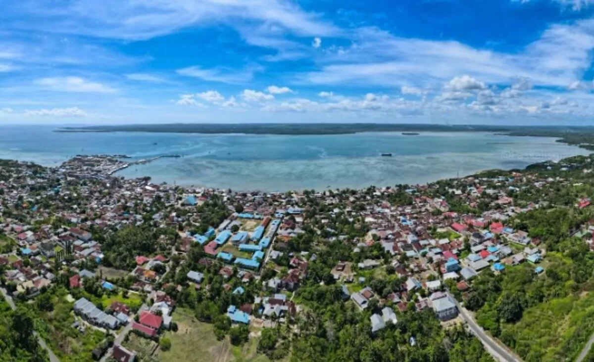 Foto Udara Kota Saumlaki (Paskali Pigai)
