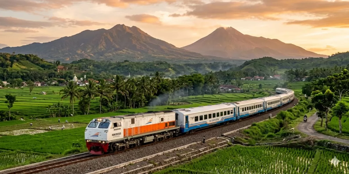 Jadwal Kereta Api Banyubiru Edisi Juni 2026 Rute Solo Balapan &ndash; Salem &ndash; Gundih &ndash; Semarang Tawang Bank Jateng (Ilustrasi gambar )