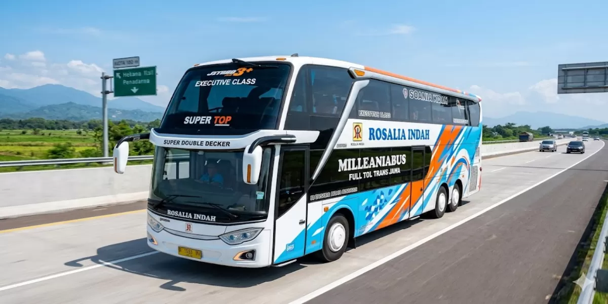 Informasi Lengkap Bus PO Rosalia Indah Rute Solo &ndash; Yogyakarta &ndash; Purworejo &ndash; Kebumen &ndash; Gombong &ndash; Maos &ndash; Cilacap Edisi 1&ndash;15 Juni 2026 (Ilustrasi gambar)