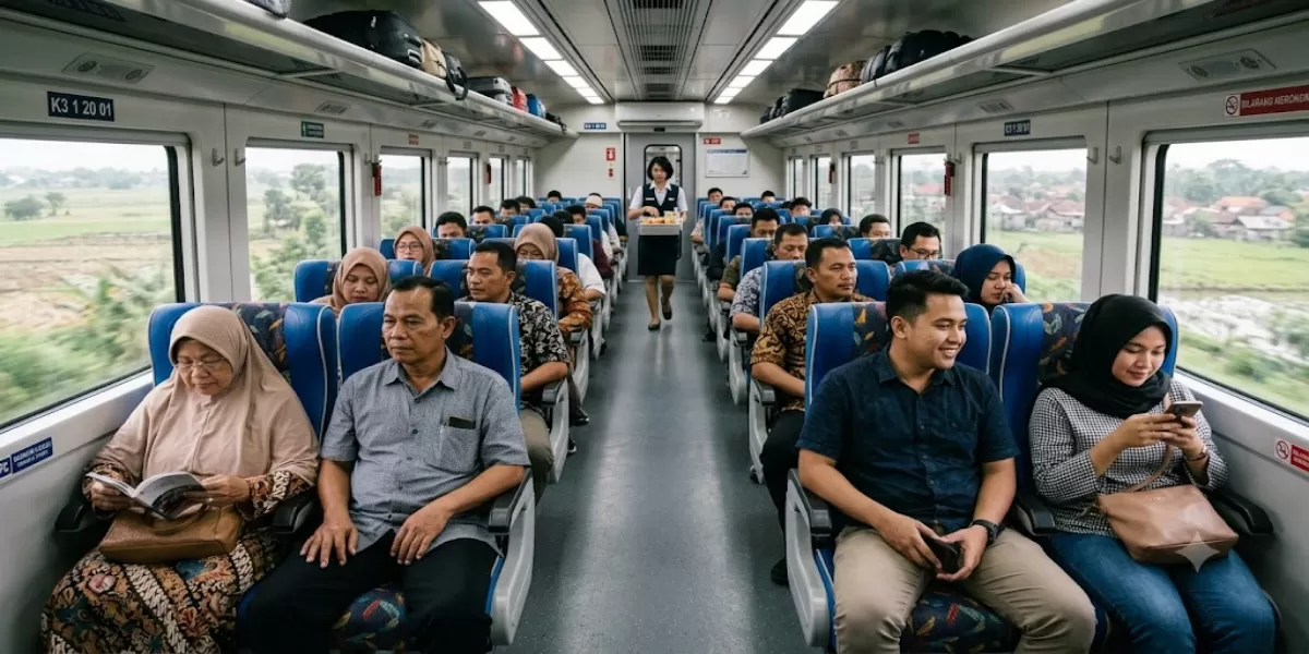 Kereta Api Jadi Transportasi Favorit Saat Long Weekend Waisak dan Hari Lahir Pancasila, 26 Ribu Penumpang Tercatat di Sumut (Ilustrasi gambar )