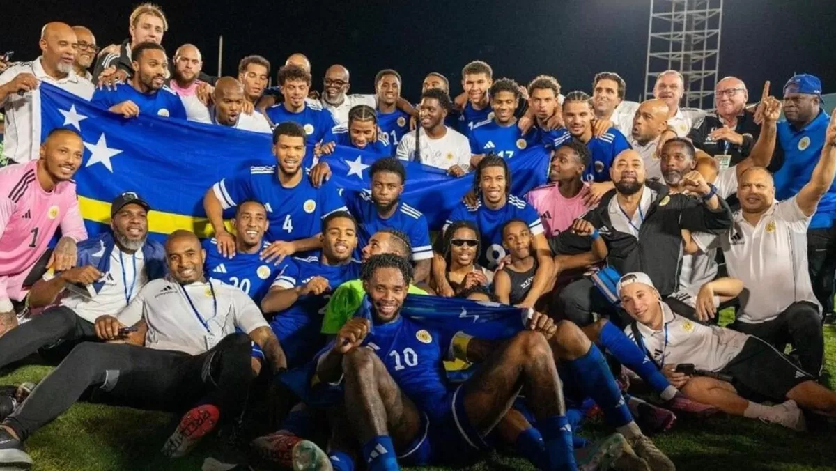 Timnas Curacao saat rayakan kelolosan Piala Dunia 2026 (an ara)