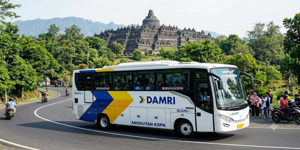 Info Jadwal Bus DAMRI KSPN Yogyakarta Periode 11-20 Juni 2026 Rute Malioboro &ndash; Candi Borobudur Beserta Cara Pesan Tiket Online (Ilustrasi gambar )