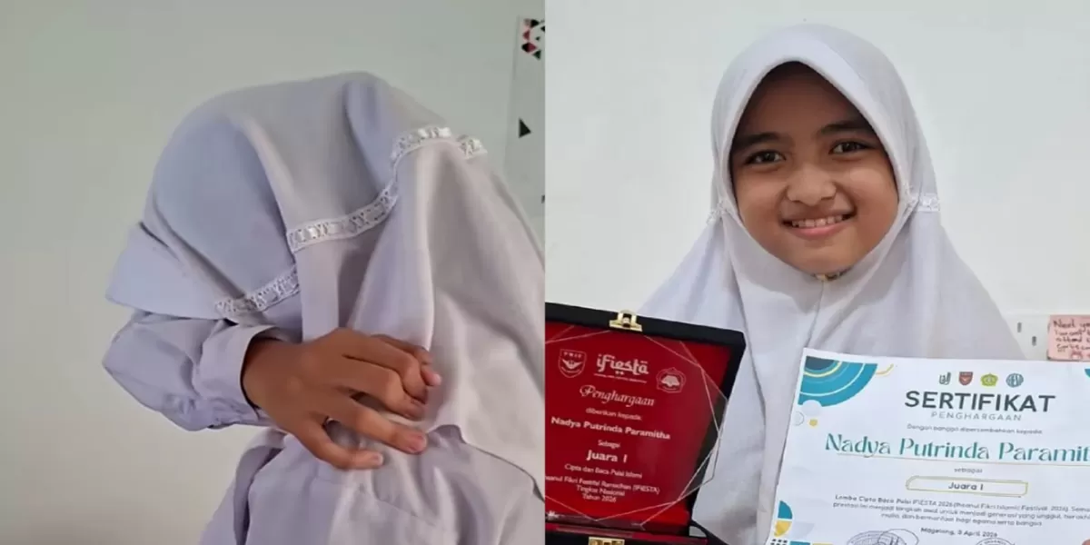 Perjuangan Nadya di OSN Terhenti Gara-Gara Listrik Padam, Kisahnya Banjir Dukungan Warganet (Nadya Putrinda viral karena menangis karena gagal selesaikan OSN akibat pemadaman listrik PLN. (Instagram/nanad.0814))