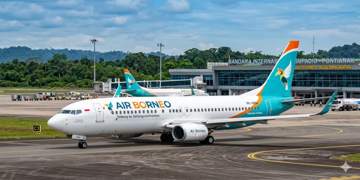 Rute Baru Air Borneo Juni 2026 Menuju IKN dan Umrah, Ini Harga Tiket Paket serta Cara Pesan Online (Ilustrasi gambar )