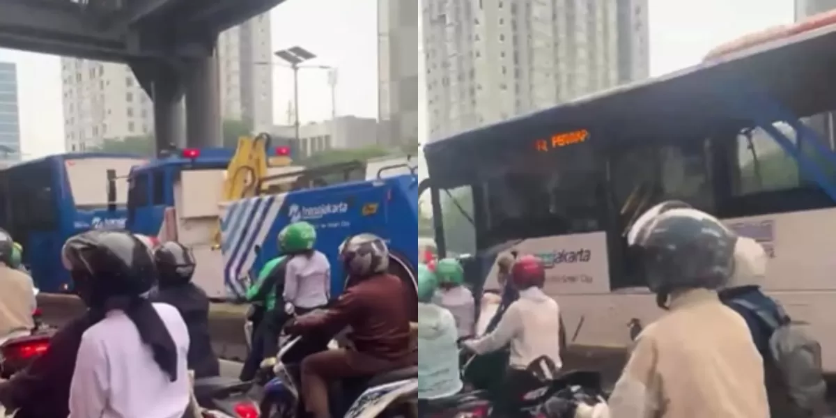 Kecelakaan Bus TJ di Halte Cikoko Jakarta Timur Viral, Ini Penyebab, Kondisi Sopir, dan Dampaknya (Menyoroti insiden viral kecelakaan yang melibatkan bus TransJakarta (TJ) di kawasan Halte Cikoko, Jakarta Timur (Jaktim). (Instagram.com/@biangproject))