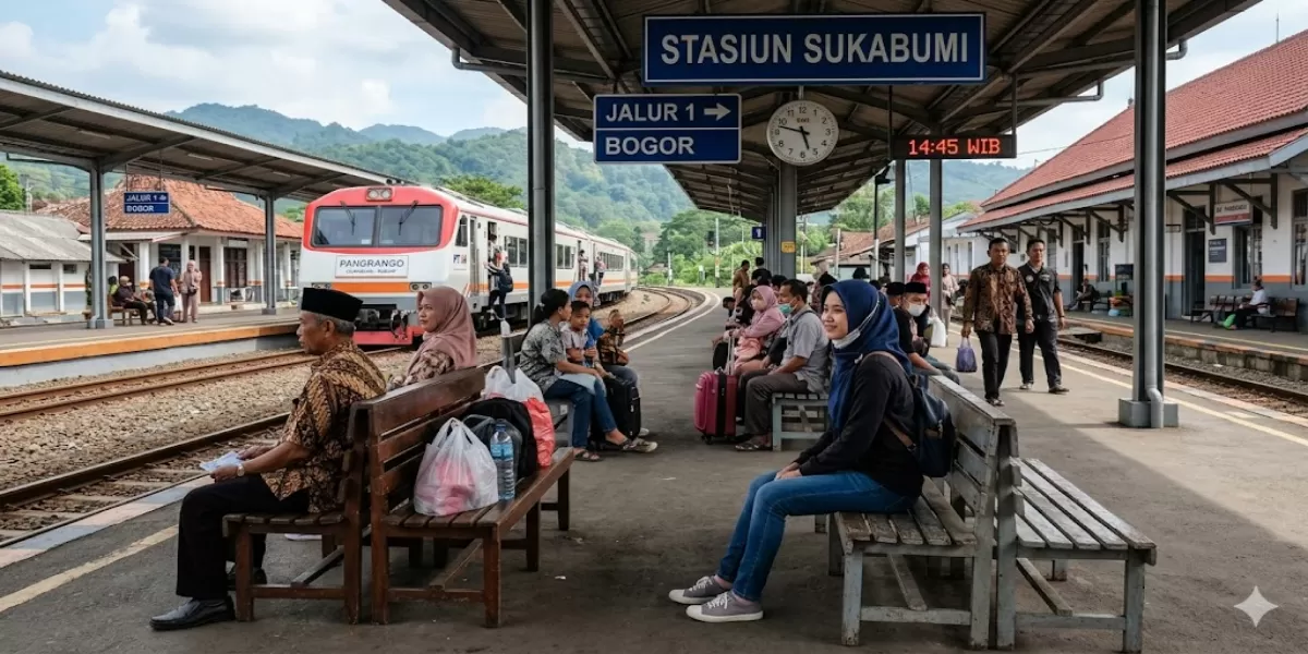Info Jadwal KA Pangrango 25-30 Juni 2026 Sukabumi &ndash; Cisaat &ndash; Karangtengah &ndash; Cibadak &ndash; Bogor Lengkap dengan Tarif Ekonomi dan Eksekutif (Ilustrasi gambar )
