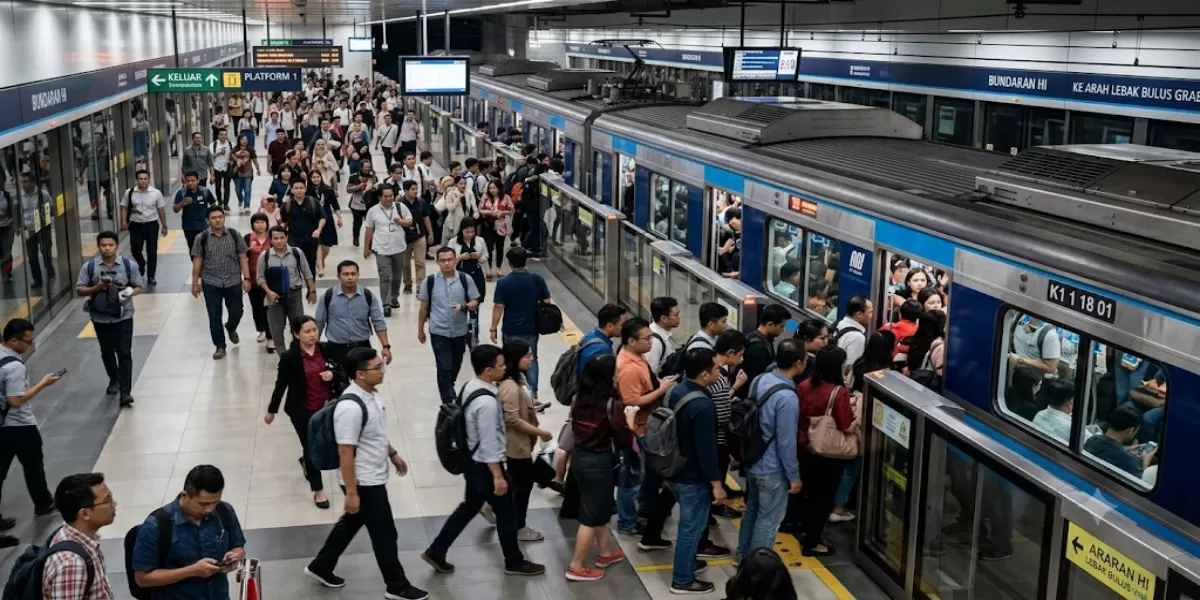 Tarif Integrasi Transportasi Umum Rp10 Ribu Berlaku 3 Jam, Begini Cara Naik TransJakarta, MRT, LRT, hingga KRL Lebih Hemat Sekali Jalan (Ilustrasi gambar )