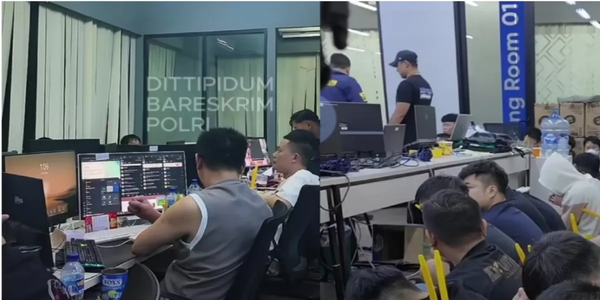 287 WNA Jadi Tersangka Kasus Judol Hayam Wuruk, Polisi Ungkap Peran Pelaku hingga Nilai Transaksi Rp13,9 Triliun (Penangkapan 322 orang terkait operasional judol di Jakarta Barat oleh Bareskrim Polri pada 7 Mei 2026. (Instagram/dittipidum_bareskrim))
