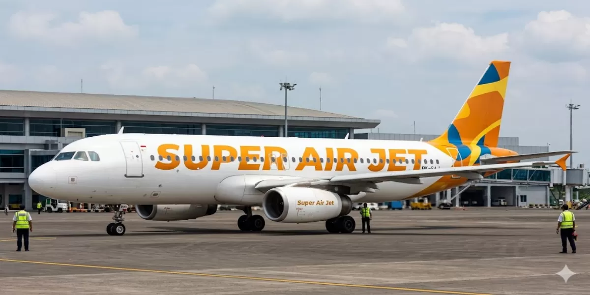Info Jadwal Pesawat Super Air Jet Rute Jakarta &ndash; Kendari Periode 1&ndash;10 Juli 2026, Lengkap Jam Keberangkatan (Ilustrasi gambar )