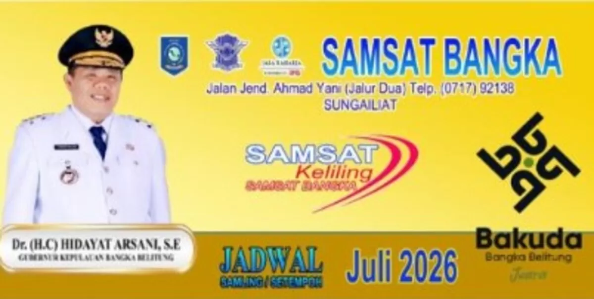Jadwal Samsat Keliling Bangka Juli 2026 (Pemkab Bangka)