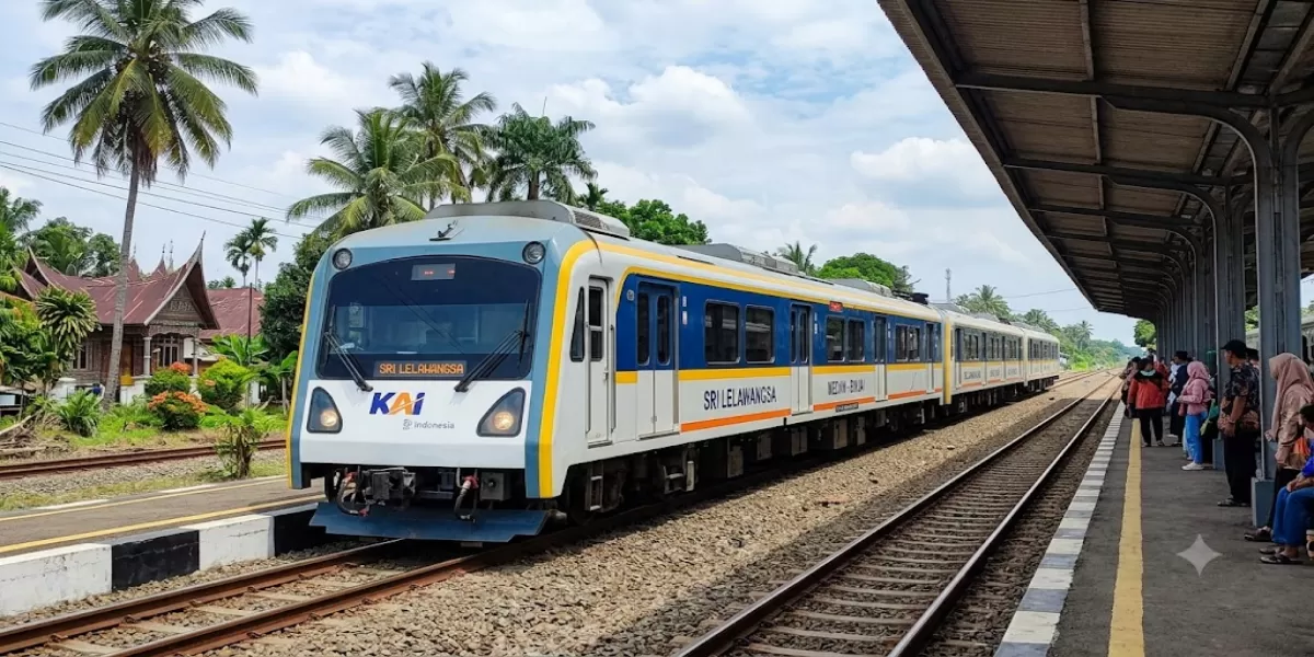 KA Srilelawangsa Rute Medan - Bandar Khalipah -  Batang Kuis - Araskabu - Lubuk - Pakam Jadwal 11-20 Juli 2026, Ini Tarif dan Jam Perjalanannya (Ilustrasi gambar)