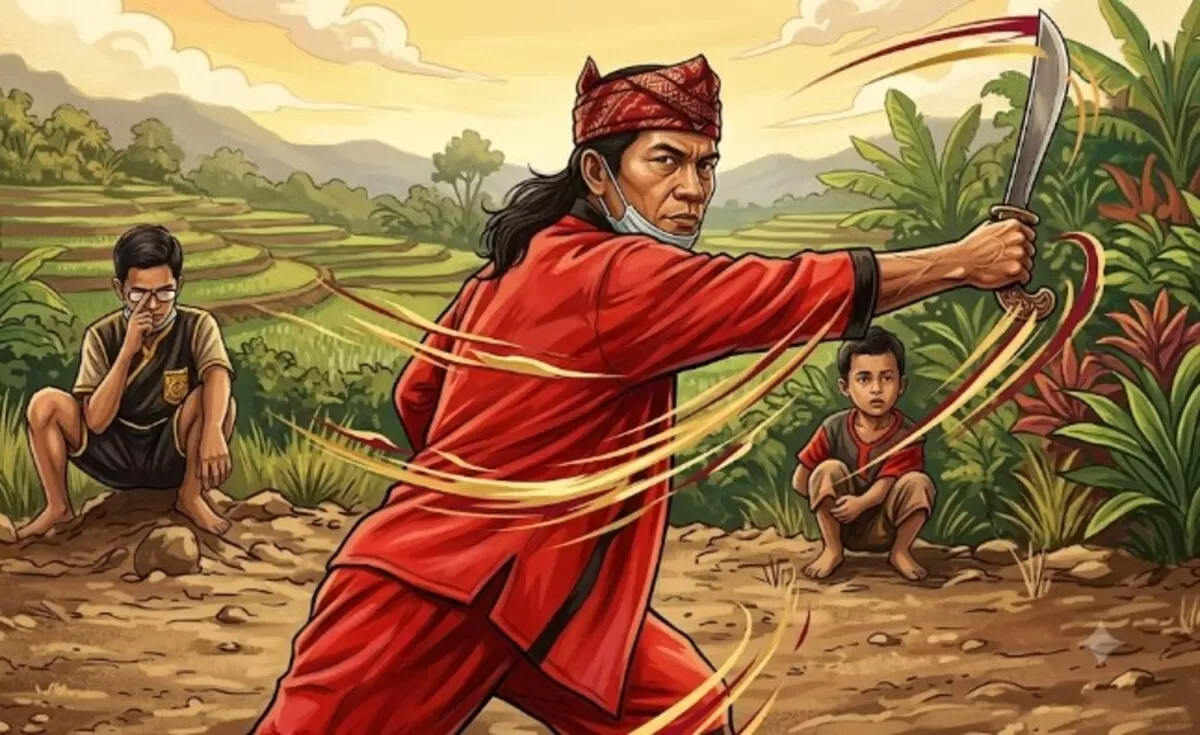 ilustrasi aksi Pamose (gemini)