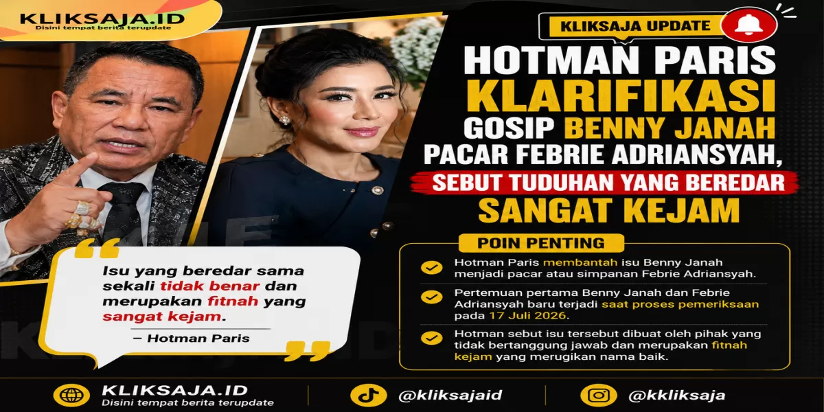 Hotman Paris Klarifikasi Gosip Benny Janah Pacar Febrie Adriansyah, Sebut Tuduhan yang Beredar Sangat Kejam (Klarifikasi Hotman Paris soal isu Benny Janah, asisten pribadinya menjadi simpanan eks Jampidsus Febrie Adriansyah. (Instagram/hotmanparishutapea - beyondmakeupindonesia))