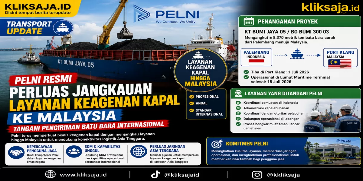 Pelni Resmi Perluas Jangkauan Layanan Keagenan Kapal ke Malaysia, Tangani Pengiriman Batu Bara Internasional (Ilustrasi gambar)