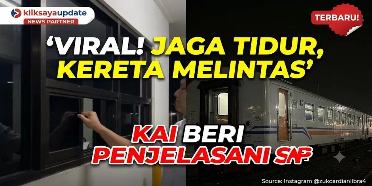 Kronologi Viral KA Brantas Melintas Saat Palang Perlintasan Tak Tertutup di Mengkreng Kediri, KAI Beri Penjelasan Resmi (Viral petugas palang pintu perlintasan tertidur saat kereta melintas. (Instagram/zukoardianlibra4))