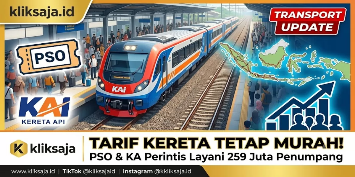 Dukungan PSO dan KA Perintis Jaga Tarif Kereta Api Tetap Terjangkau, KAI Layani Hampir 259 Juta Penumpang (Ilustrasi gambar )