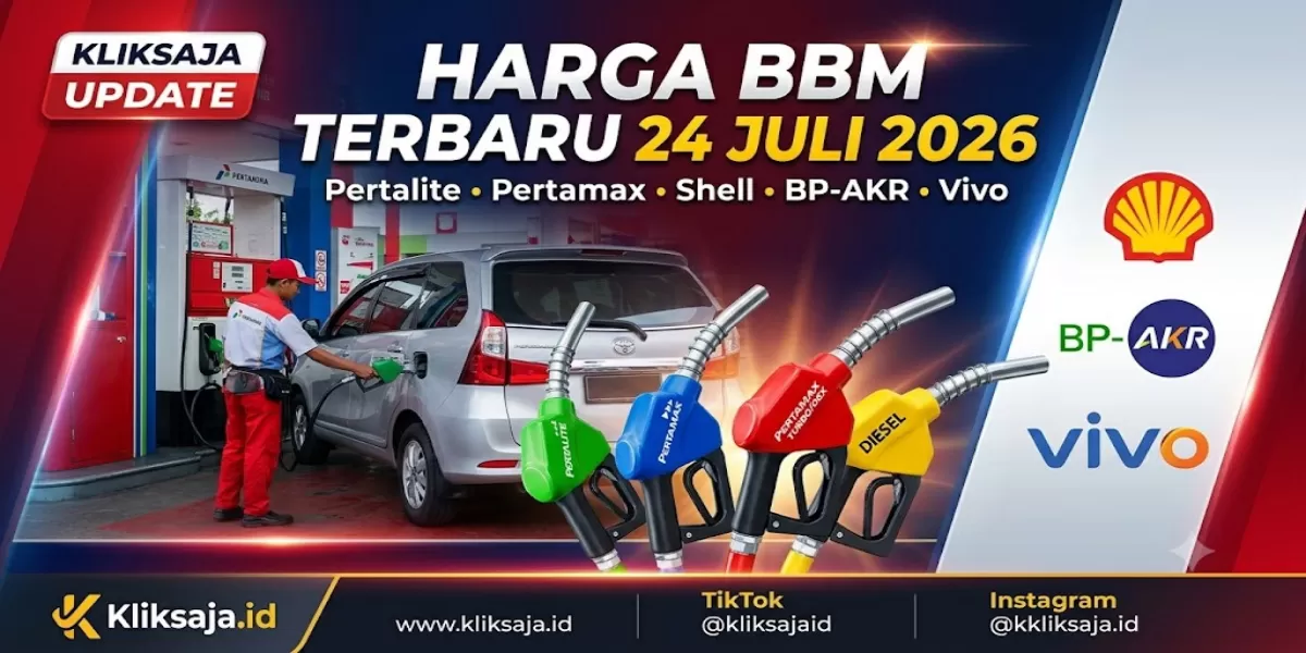 Daftar Harga BBM Terbaru Hari Ini 24 Juli 2026: Cek Harga Pertalite, Pertamax, Dexlite, Shell, BP-AKR, dan Vivo di Seluruh Indonesia (Ilustrasi gambar )