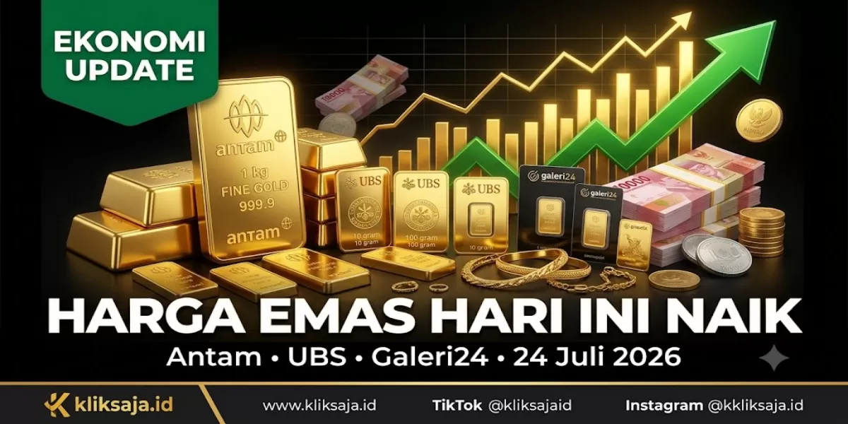Cek Harga Emas Antam Terbaru Hari Ini 24 Juli 2026, Lengkap dengan Harga UBS dan Galeri24 (Ilustrasi gambar )