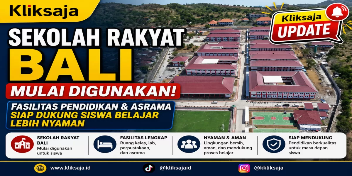 Sekolah Rakyat Terintegrasi Bali Resmi Digunakan, Ini 5 Fasilitas Lengkap yang Dukung Kenyamanan Belajar Siswa (Sekolah Rakyat Terintegrasi (SRT) 3 Provinsi Bali mulai dimanfaatkan untuk mendukung pelaksanaan MPLS serta persiapan kegiatan belajar mengajar.)