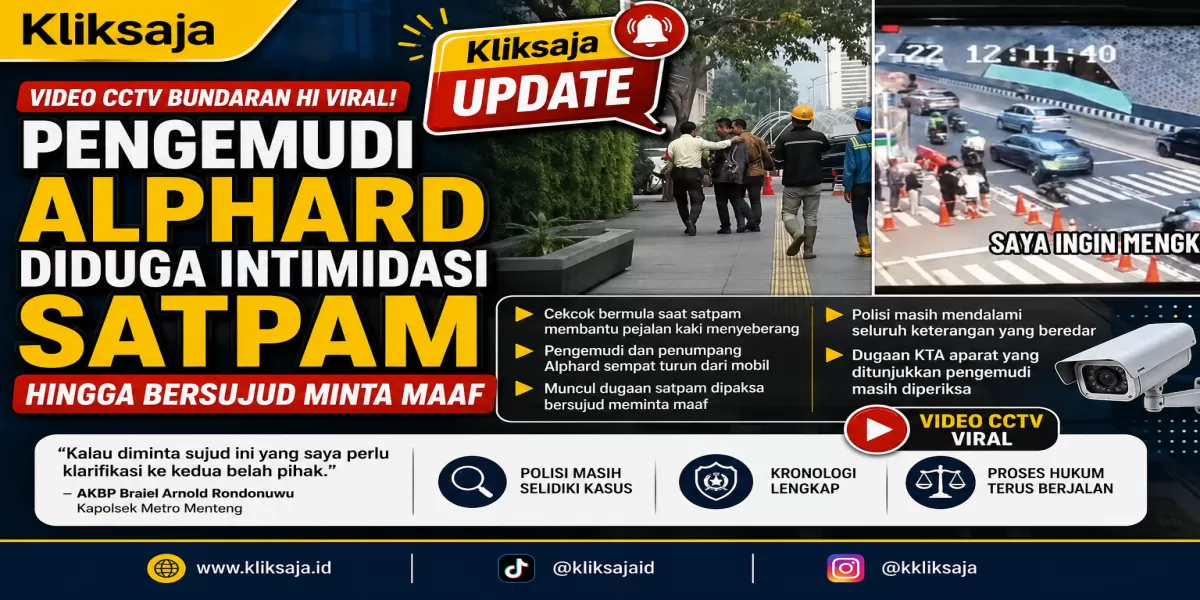 Video CCTV Bundaran HI Viral, Pengemudi Alphard Diduga Intimidasi Satpam hingga Bersujud Minta Maaf (Menyoroti kronologi viralnya video dugaan satpam dipaksa bersujud usai tegur sopir Alphard di Bundaran HI, Jakarta Pusat. (Instagram.com/@undercover.id))