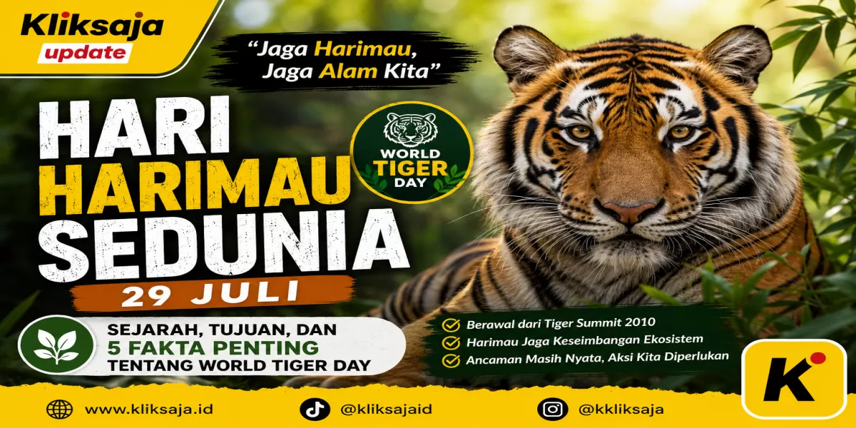 Apa Itu Hari Harimau Sedunia? Ini Sejarah World Tiger Day yang Diperingati Setiap 29 Juli (Ilustrasi gambar)