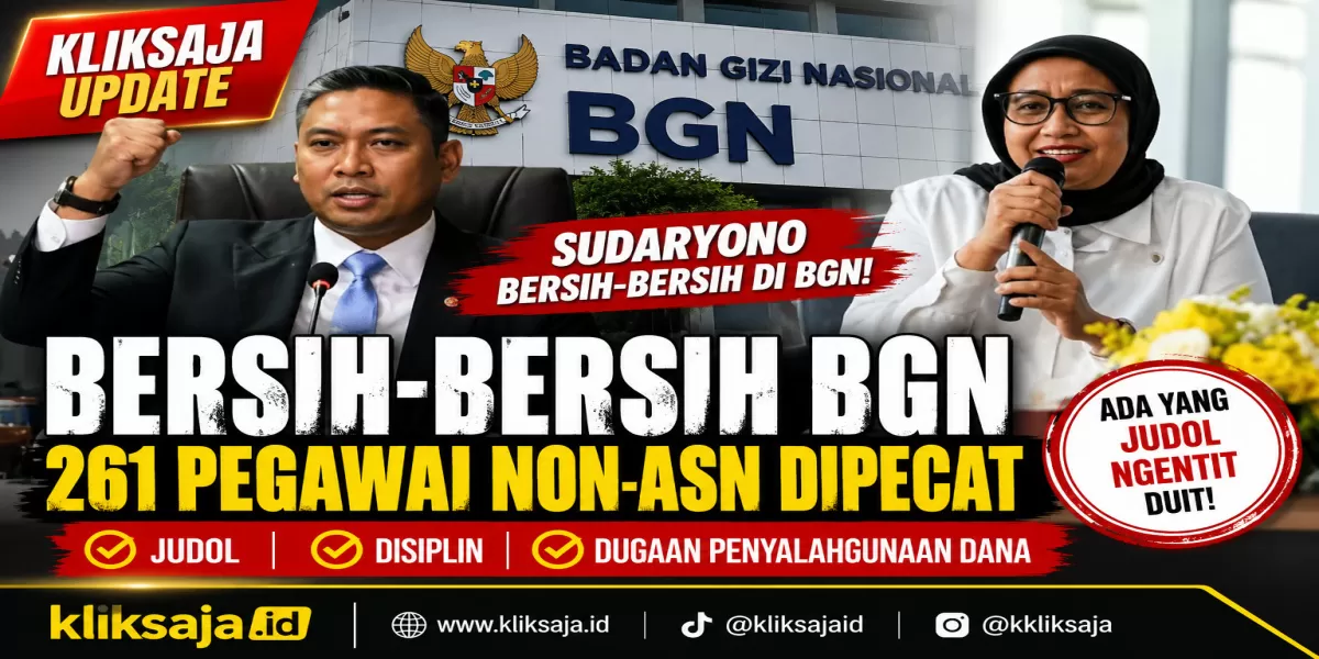 Ramai Dibahas, Sudaryono Bersih-Bersih di BGN dengan Pecat 261 Pegawai Non-ASN, Ini Daftar Pelanggaran yang Diungkap (Menyoroti aksi bersih-bersih era Kepala BGN, Sudaryono hingga Nanik Deyang usai lembaga tersebut dibayangi skandal korupsi tata kelola MBG. (Dok. BGN))