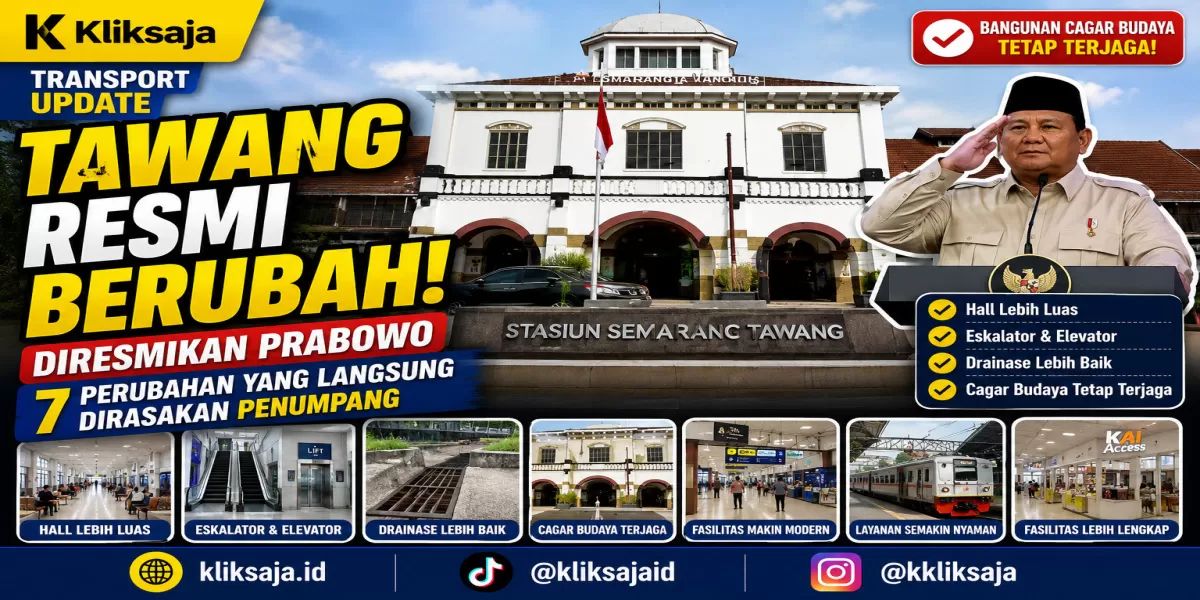 Revitalisasi Stasiun Semarang Tawang Resmi Diresmikan Prabowo, Ini 7 Perubahan yang Langsung Terlihat dan Dinikmati Penumpang (Instagram )