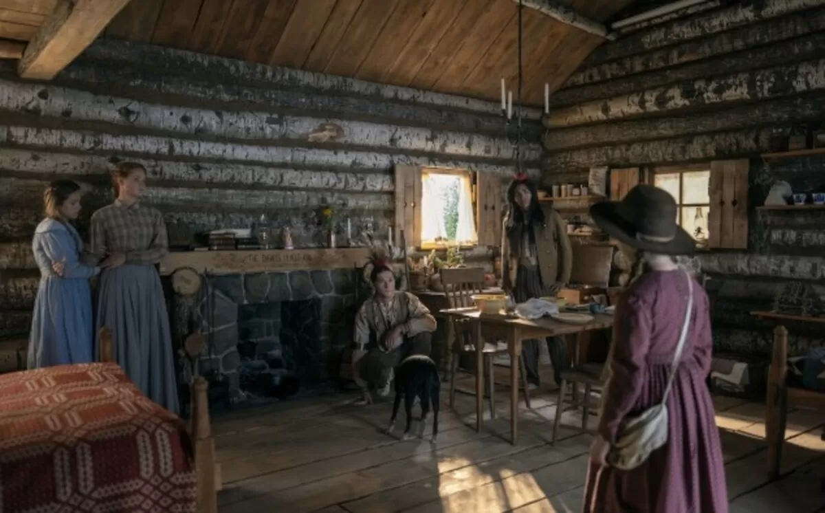 Adegan suku Osage masuk ke dalam kabin keluarga Ingalls (Netflix)
