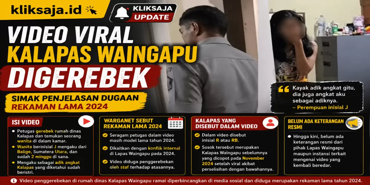 Video Viral Kalapas Waingapu Digerebek, Simak Penjelasan Dugaan Rekaman Lama 2024 (Viral video penggerebekan Rumdin Kalapas Waingapu, NTT. (Instagram/sumbarkareh_id))