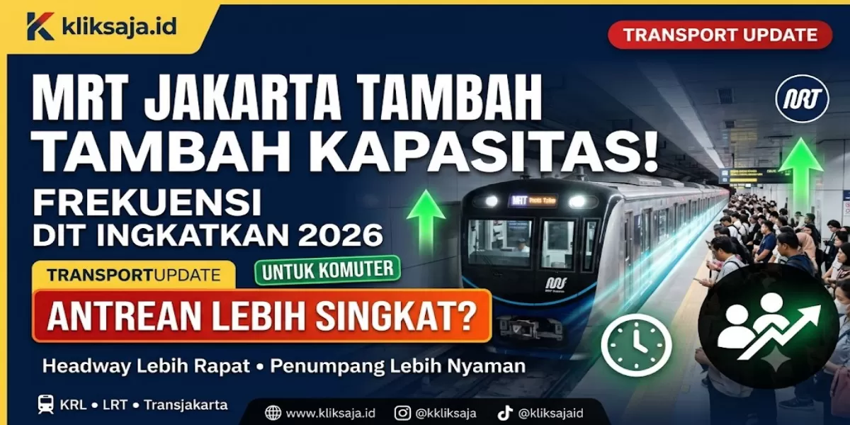 MRT Jakarta Tingkatkan Frekuensi dan Kapasitas Penumpang 2026, Ini Manfaatnya bagi Pengguna (Ilustrasi gambar )