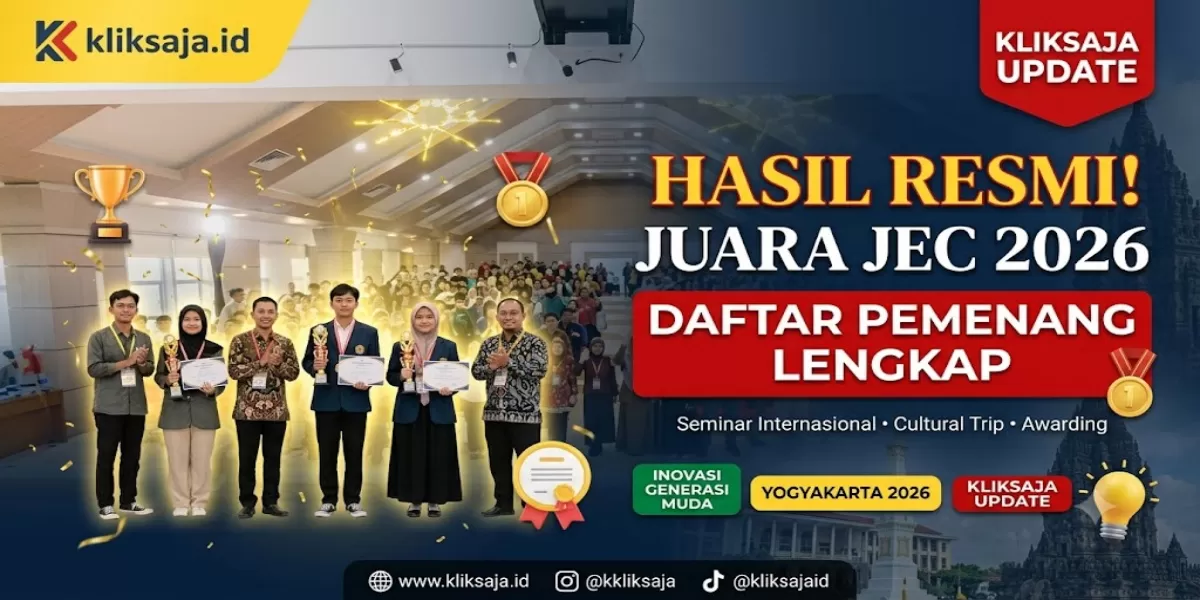 Hasil Jogja Essay Competition JEC 2026, Daftar Juara, Rangkaian Acara, dan Komitmen Mendorong Inovasi Generasi Muda
