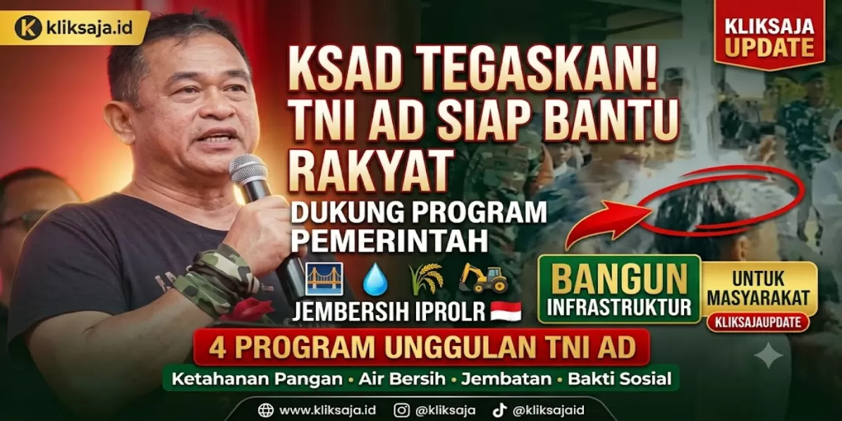 KSAD Jenderal Maruli Simanjuntak Tegaskan Komitmen TNI AD Dukung Program Pemerintah dan Bangun Infrastruktur Masyarakat (KSAD Jenderal Maruli Simanjuntak ingatkan agar TNI AD selalu turun langsung ke masyarakat. (Dok. Istimewa))