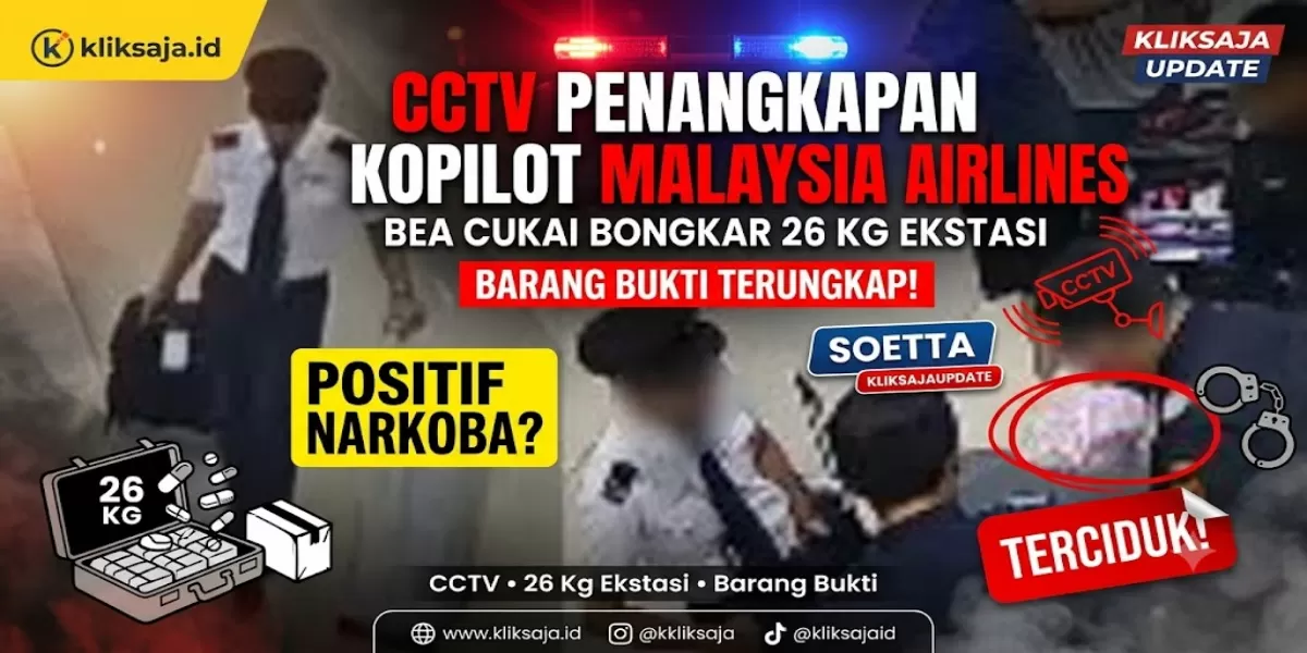 Bea Cukai Soekarno-Hatta Rilis CCTV Penangkapan Kopilot Malaysia Airlines, Simak Fakta dan Barang Bukti (Rekaman CCTV saat kopilot dari Malaysia terciduk bawa 26 kilogram ekstasi. (Instagram/bcsoetta))